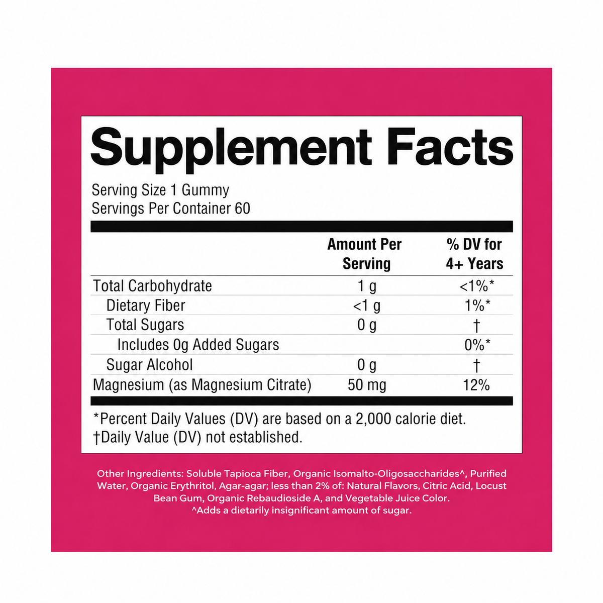 MaryRuth Organics Kids Magnesium Gummies, 60 Count