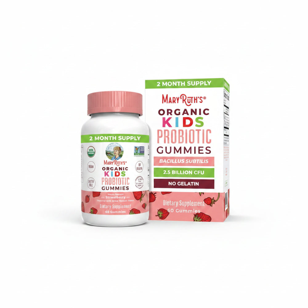 MaryRuth Organics Organic Kids Probiotic Gummies, 60 Count