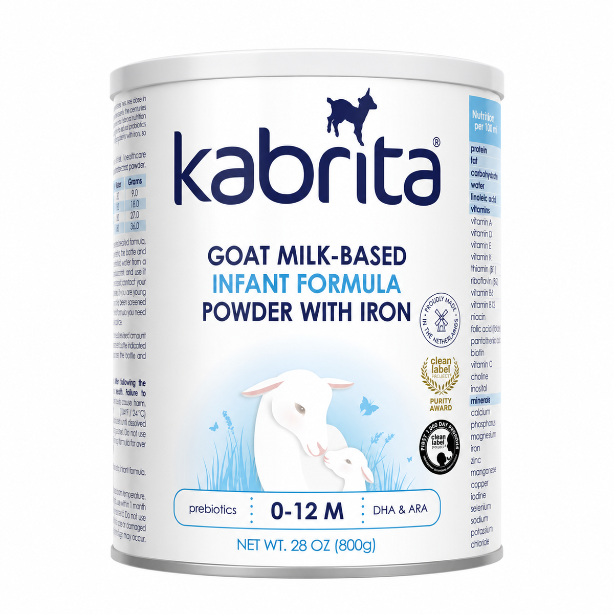 Kabrita Goat Milk Infant Formula, 28 oz/800 g