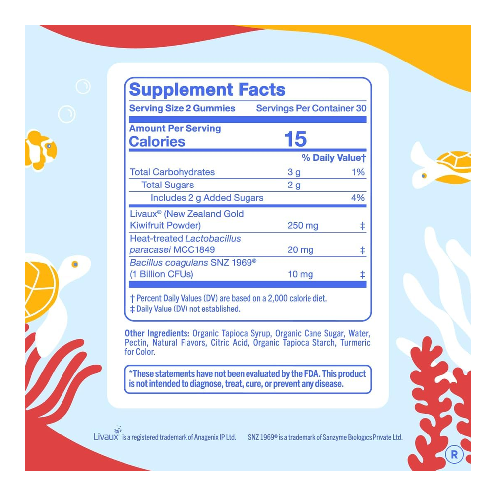 First Day Kids Pre & Post Biotics Gummies, 60 Count