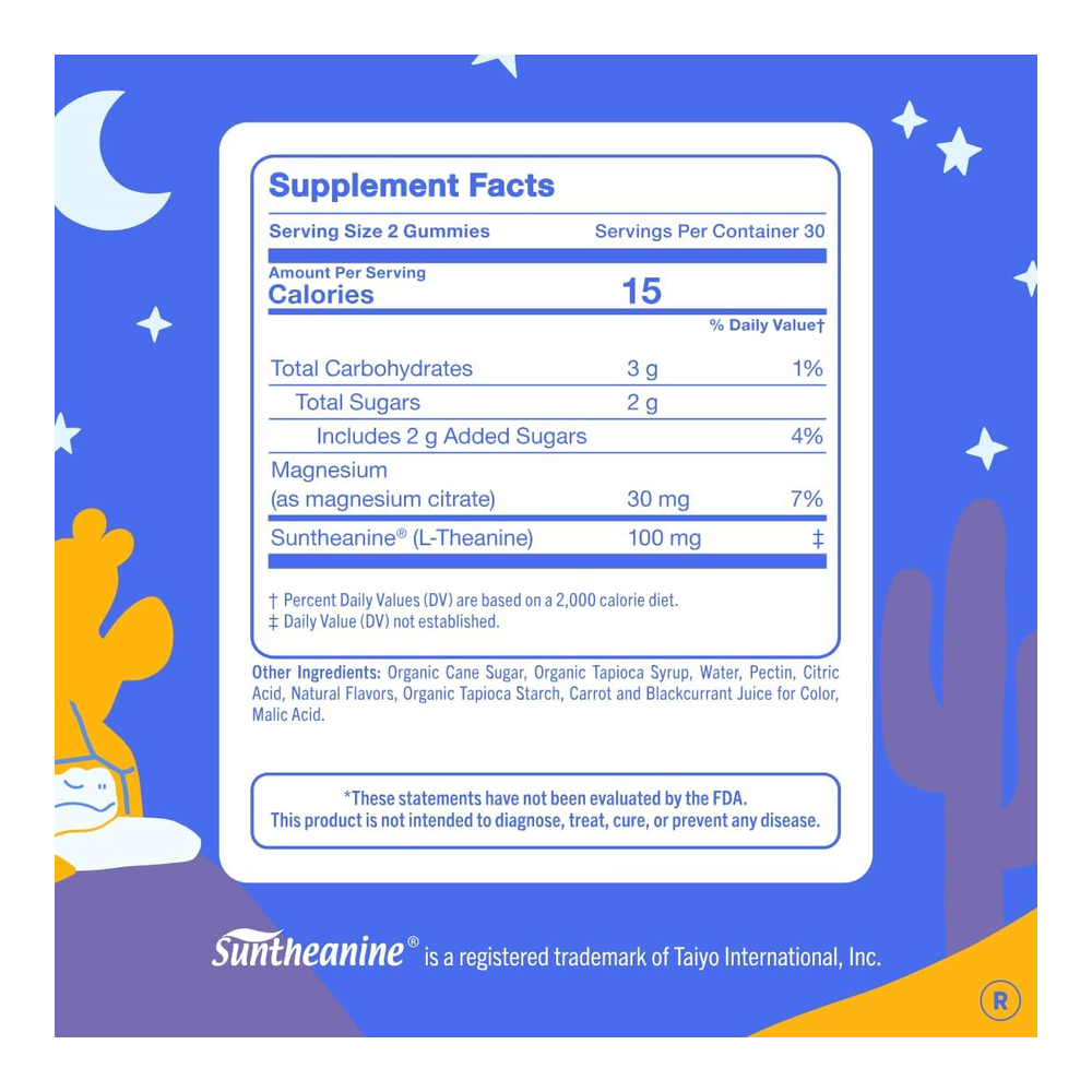 First Day Kids Nighttime Reset Magnesium Gummies, 60 Count