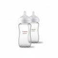Philips Avent Natural Response Glass Baby Bottles 8 oz/240 mL 2-Pack