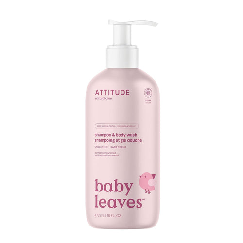 ATTITUDE Baby Shampoo + body wash 16 oz