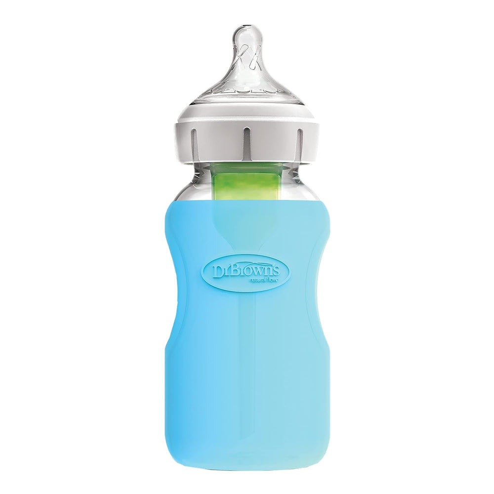 Dr. Brown's Wide Neck Glass Bottles sleeve 9 oz, 1-Pack