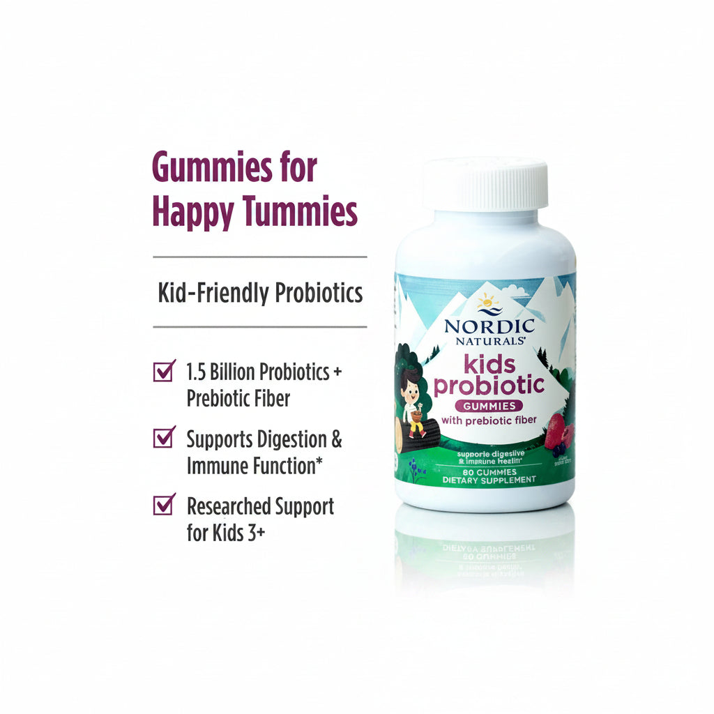 Nordic Naturals Kids Probiotic Gummies, 60 Count