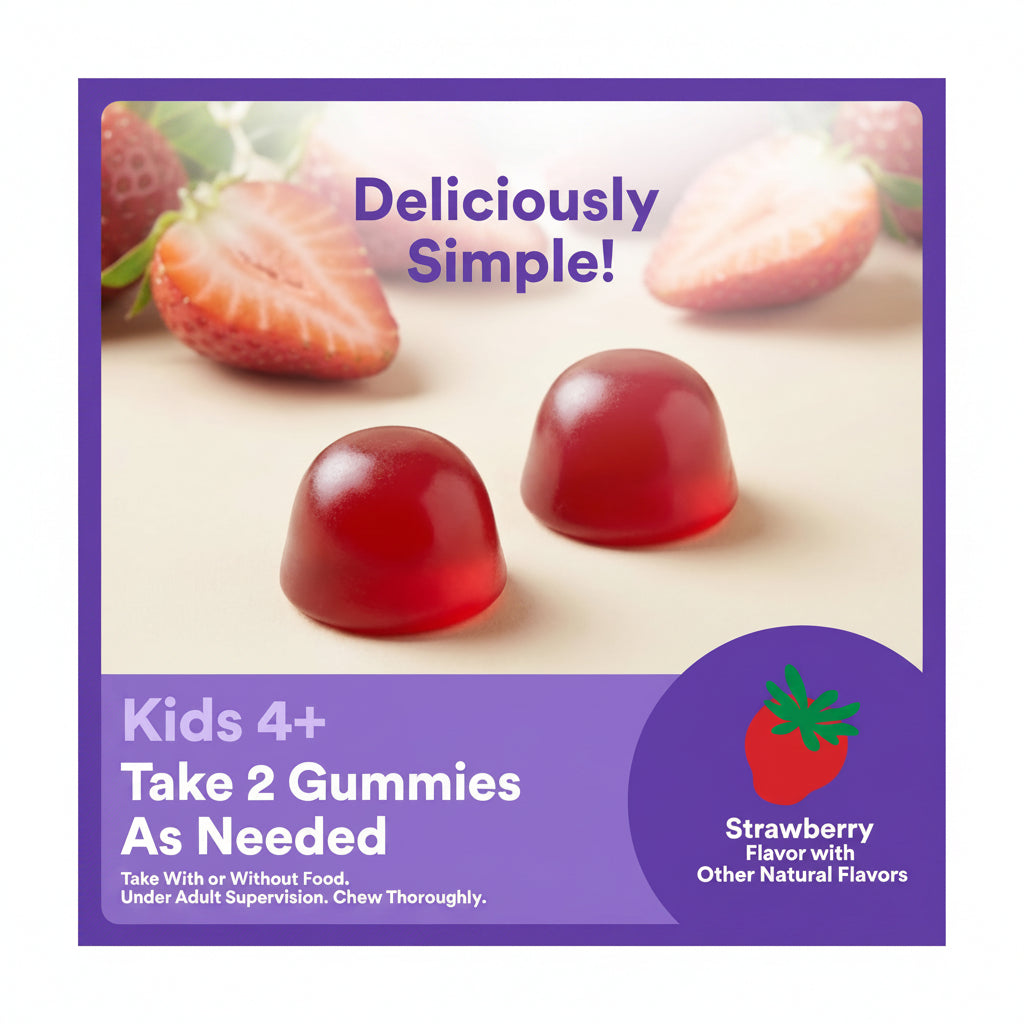 SmartyPants Kids Sleep Zero Melatonin Gummies, 60 Count