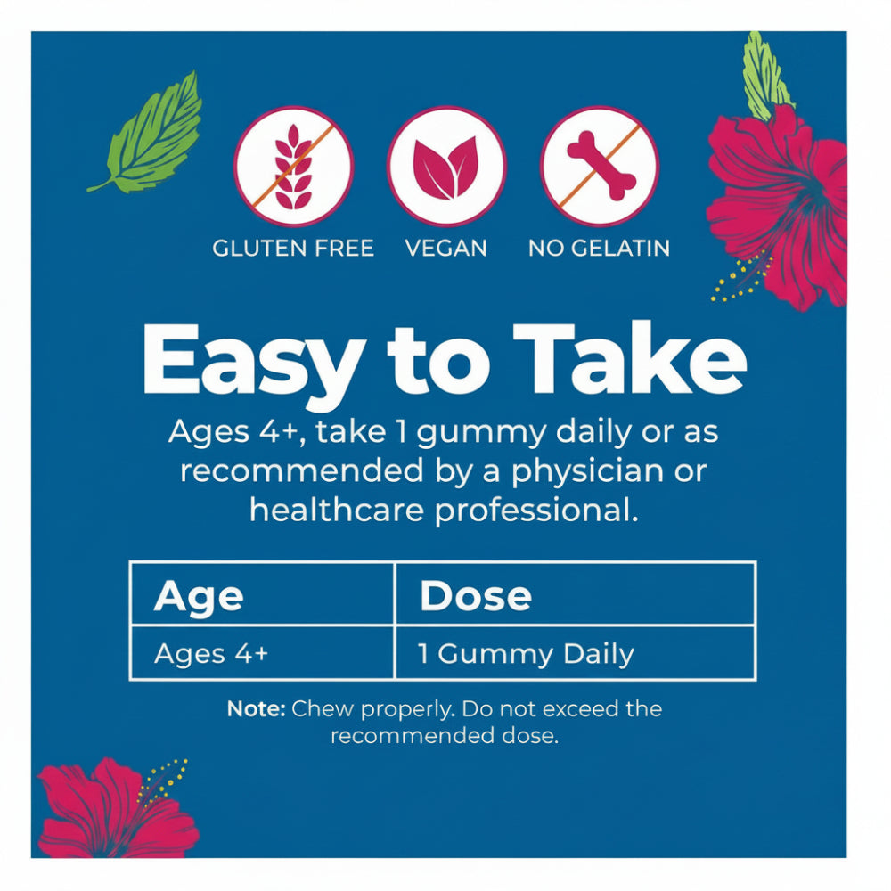 MaryRuth Organics Kids Magnesium Gummy, 60 Count
