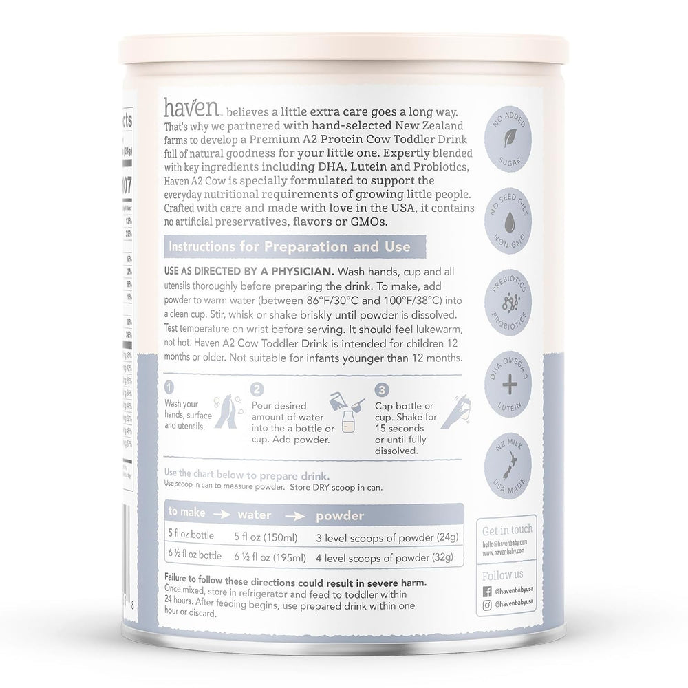 Haven A2 Cow Toddler Formula 12+