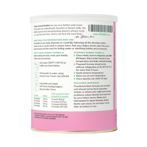 Bobbie Organic Gentle Infant Formula