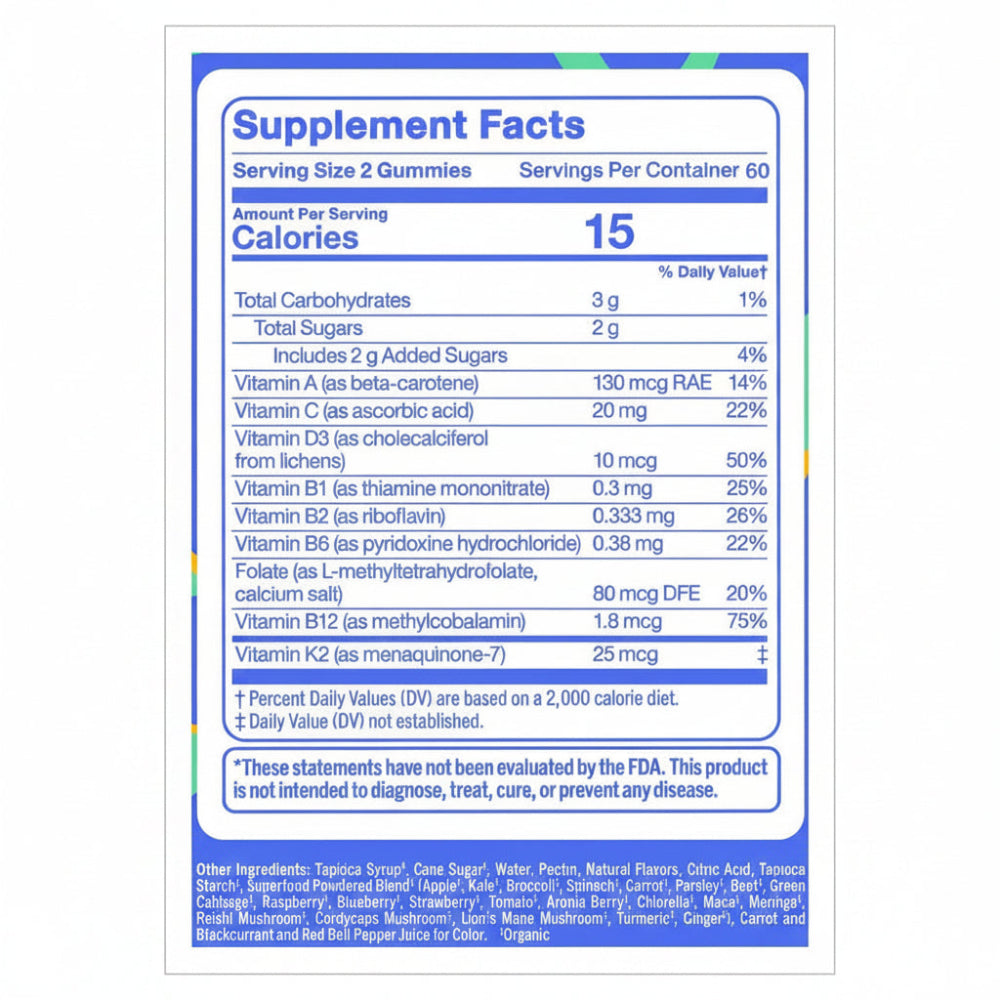 First Day Kids Multivitamin Gummies, 60 Count
