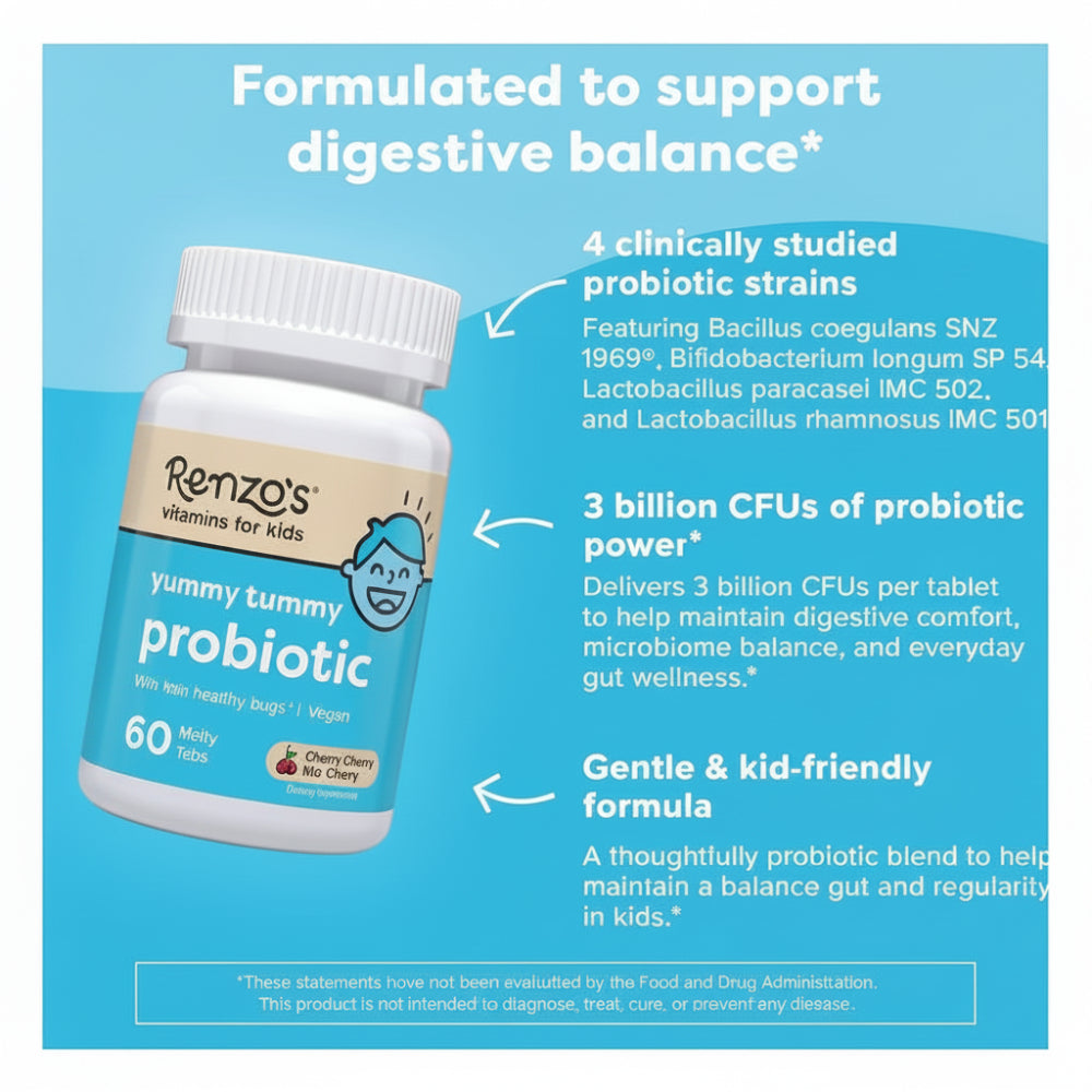 Renzo's Probiotic Chewable, 60 Count