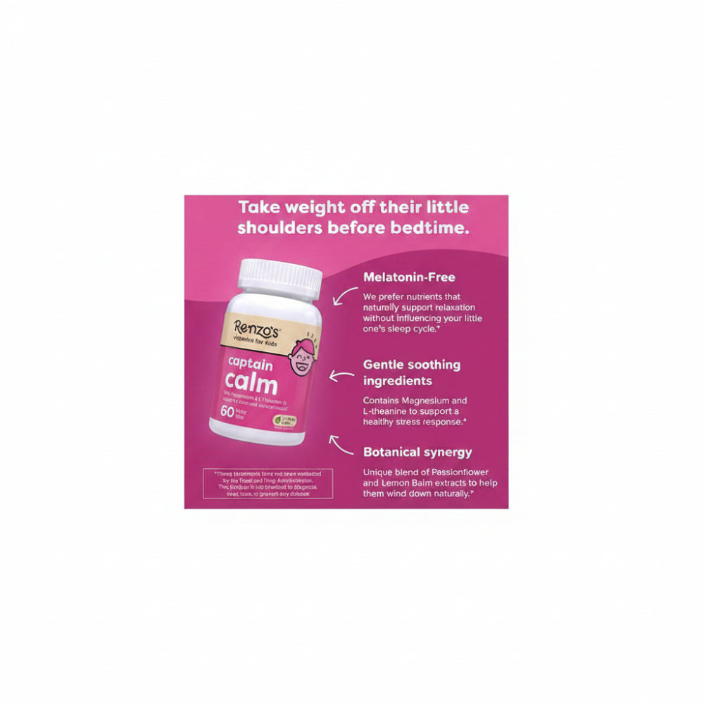 Renzo's Captain Calm Magnesium Chewable, 60 Count
