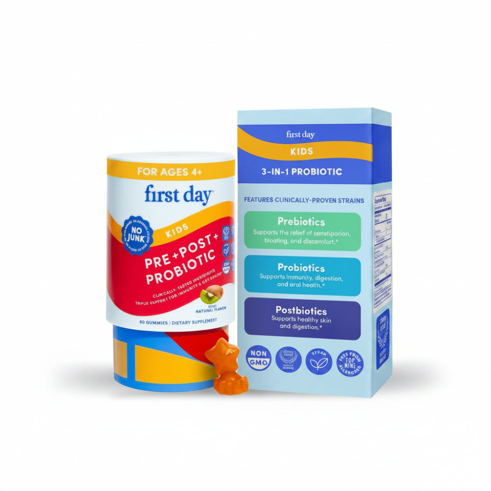 First Day Kids Pre & Post Biotics, 60 Count Gummies