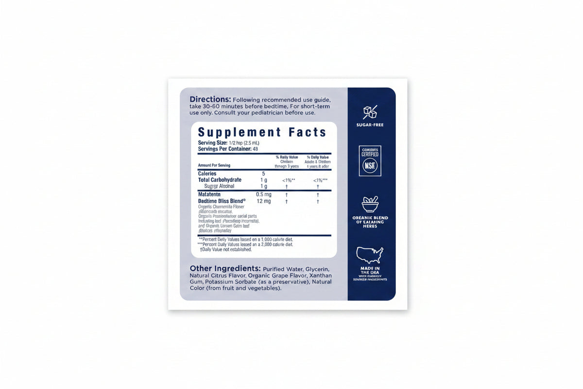 Mommy's Bliss Kids Sleep support Liquid with Melatonin, 120 mL