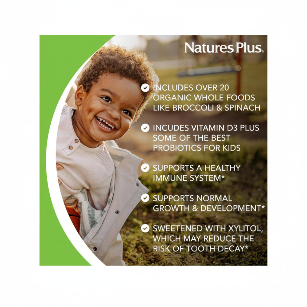 NaturesPlus Animal Parade Gold Multivitamin Children's Chewable, 60 Count