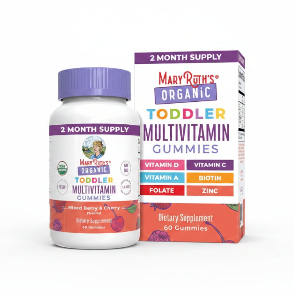 MaryRuth Organics Organic Kids Multivitamin Gummies, 60 Count