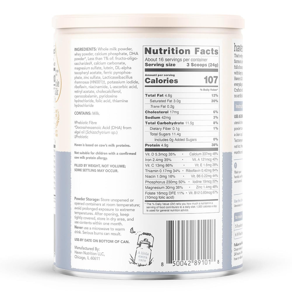 Haven A2 Cow Toddler Formula 12+
