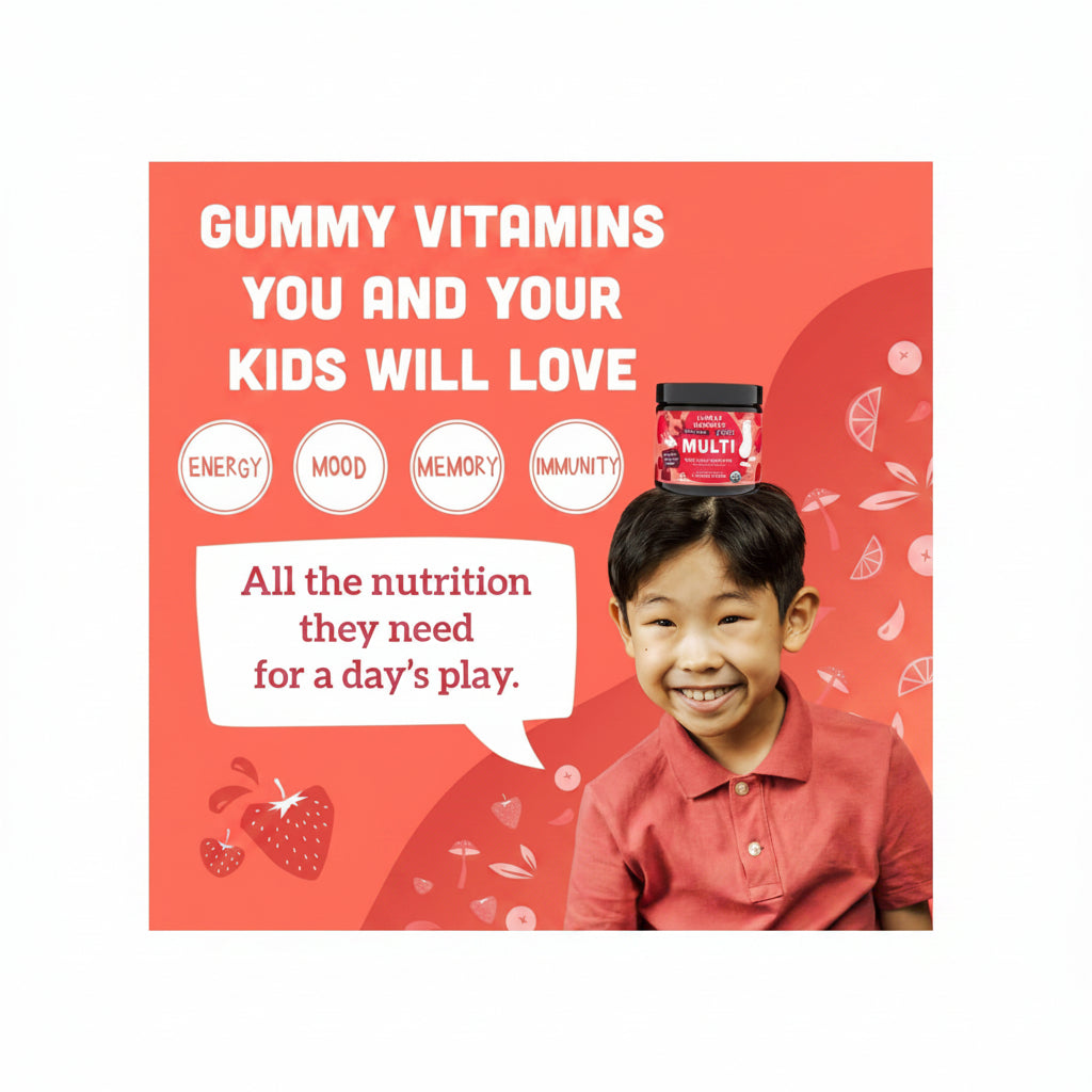 Llama Naturals Kids Multivitamin Gummies, 90 count